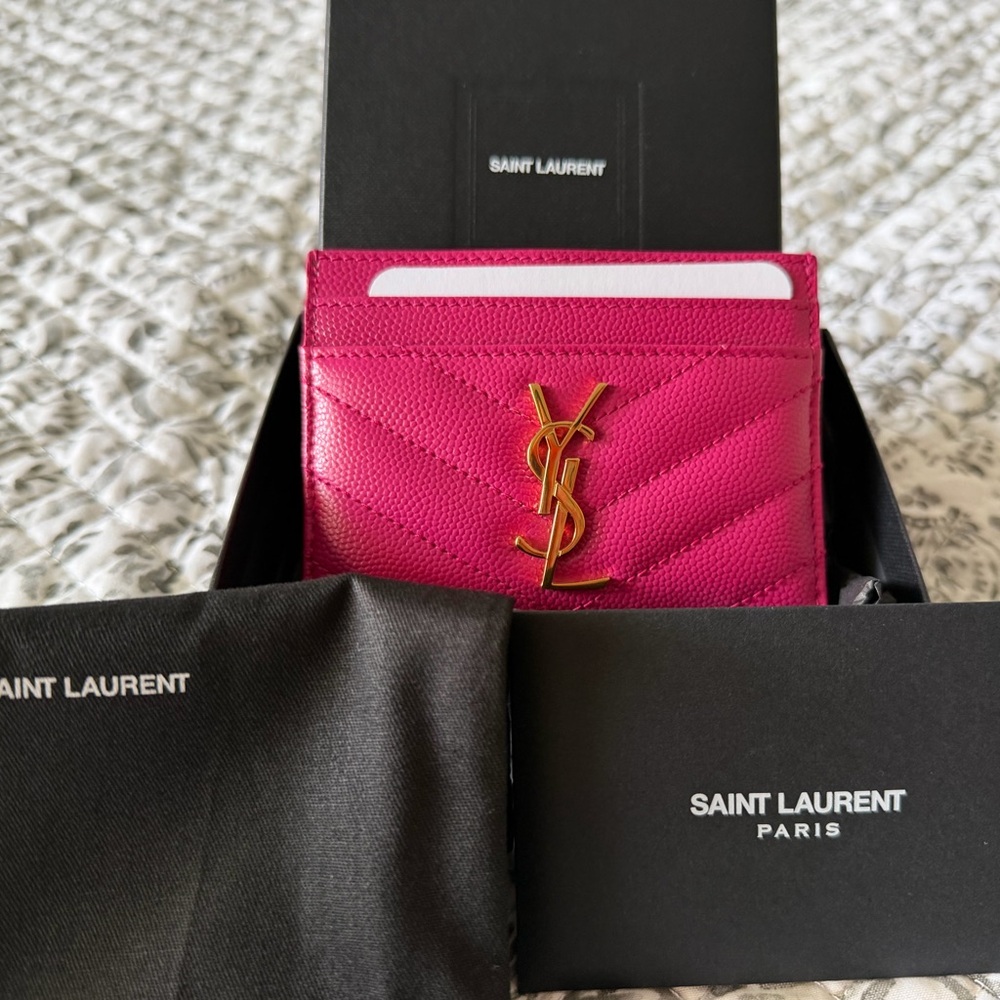 Yves Saint Laurent Pink Card Holder